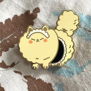 Kitty Duster enamel pin by BrownRabbits 🐈‍⬛🤍